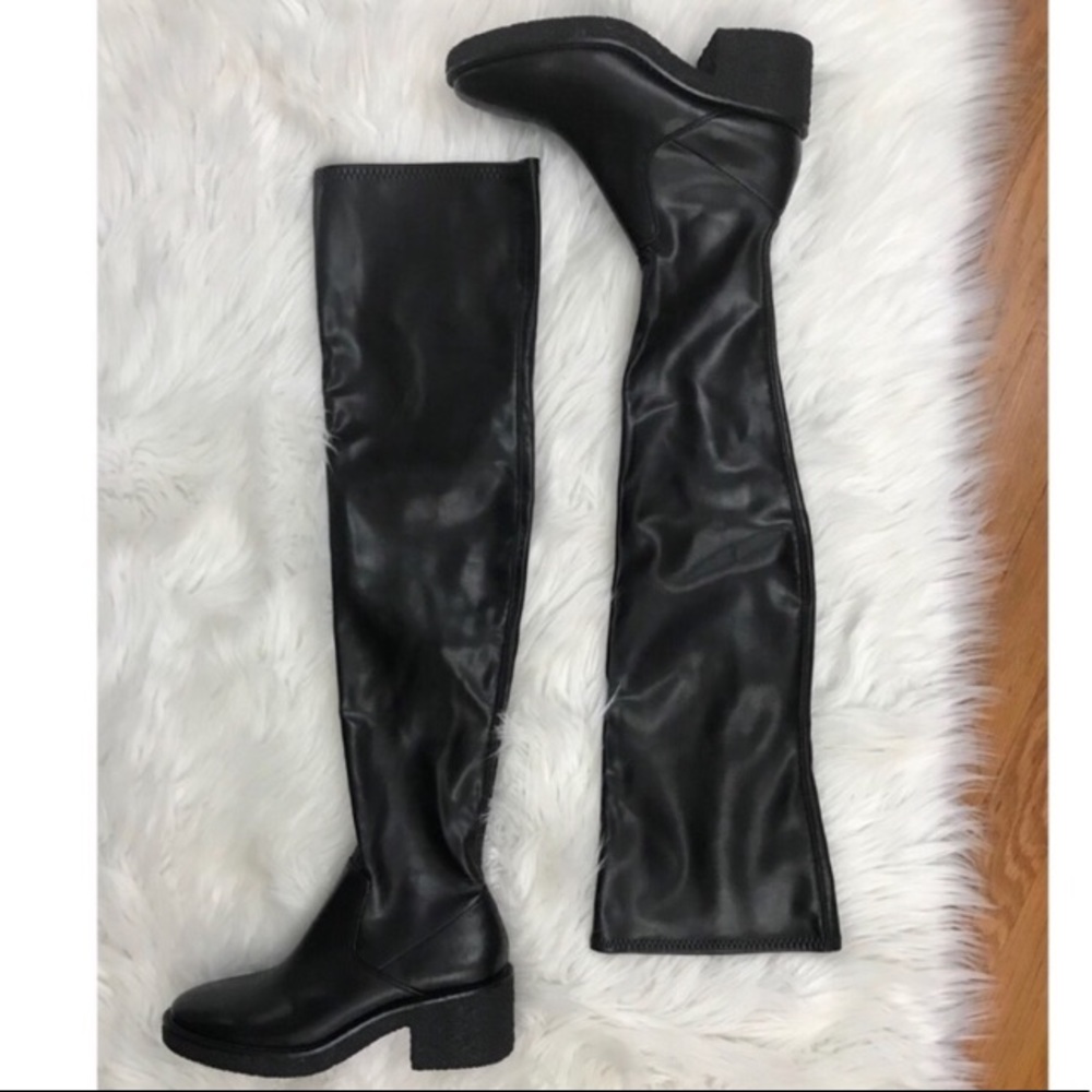 Zara Over The Knee Leather Boots!